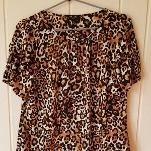 Animal print blouse